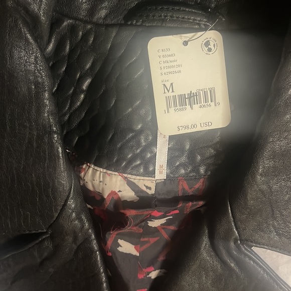 Free People Zandra Rhodes Stardust Biker Jacket - Picture 11 of 11